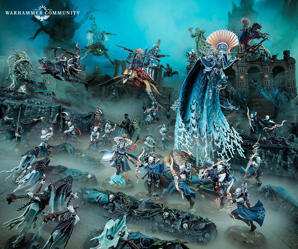 The Idoneth Deepkin surge onto the battlefield like a crashing wave. Image: Games Workshop